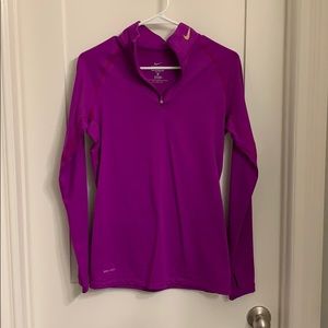 Nike 3/4 zip fleece lined pull over